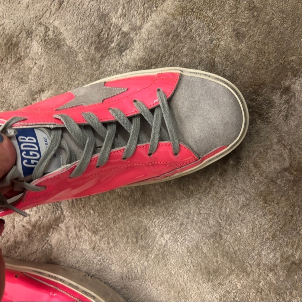 Golden Goose Pink and Gray Sneakers Size 41 - Picture 5 of 12